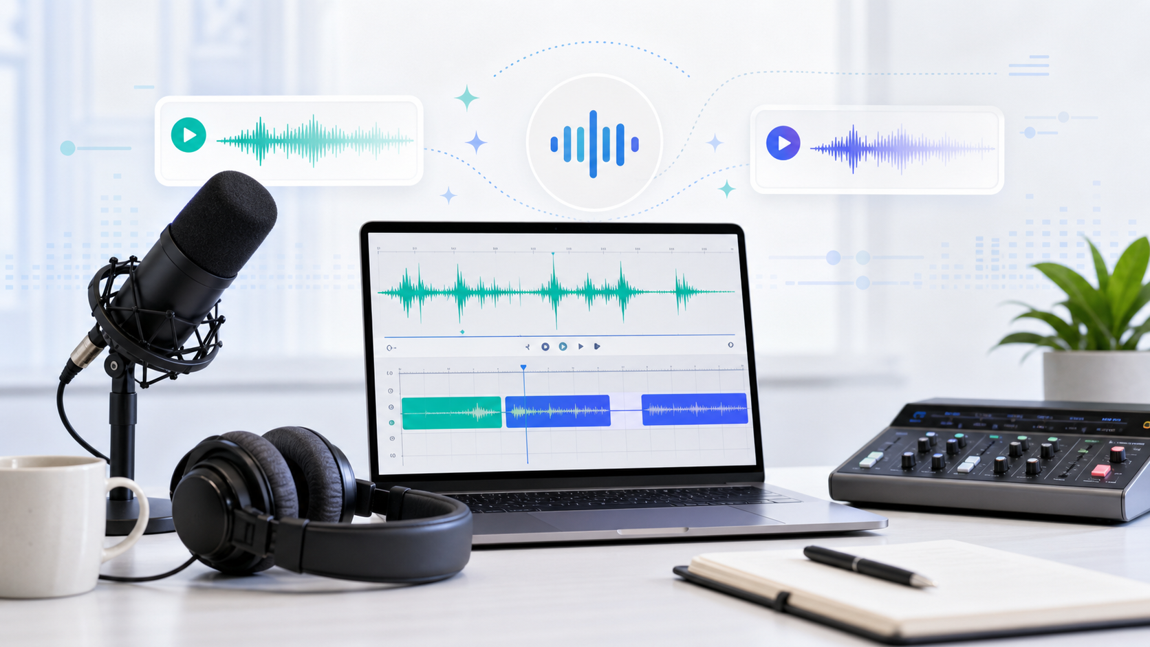 AI Music for Podcasts — Create Intros, Outros, and Background Music